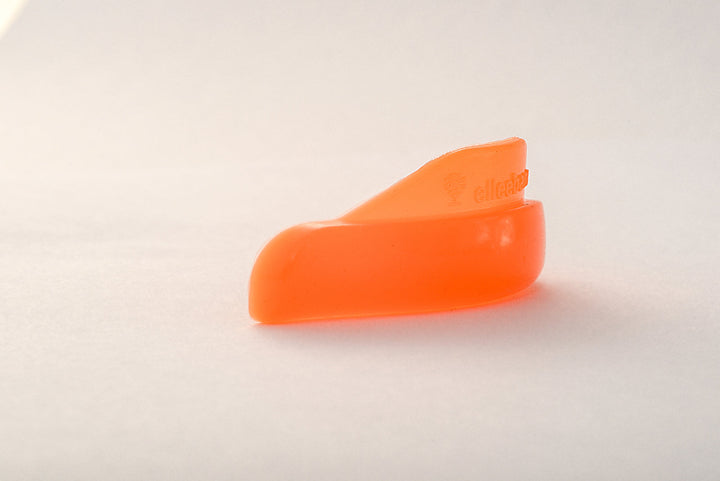 Right Side view of Elleebana Hybrid Flex Shields demonstrating their ergonomic design.